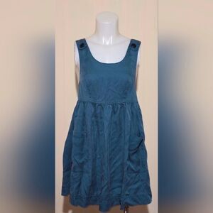 Urban outfitters teal/dark blue babydoll dress NWOT XS